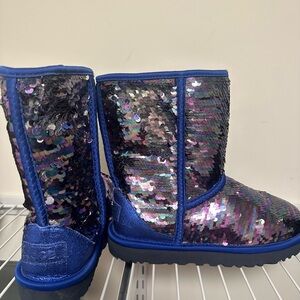 UGG Blue Sequin Boots
